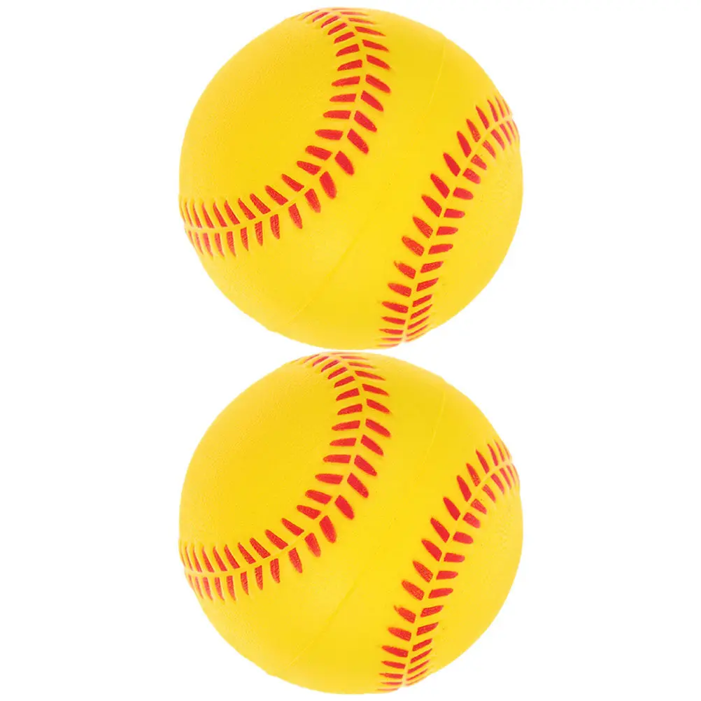 

2Pcs Baseball PU Sponge Training Balls Soft Indoor Outdoor Practice Safe Lightweight Softballs for Beginners