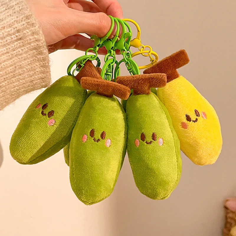 

1pcs Banana Keychain Cute Cartoon Bag Plush Toy Pendant Ornament Fruit Doll Stuffed Toy Doll Keyring Keychain for Bags