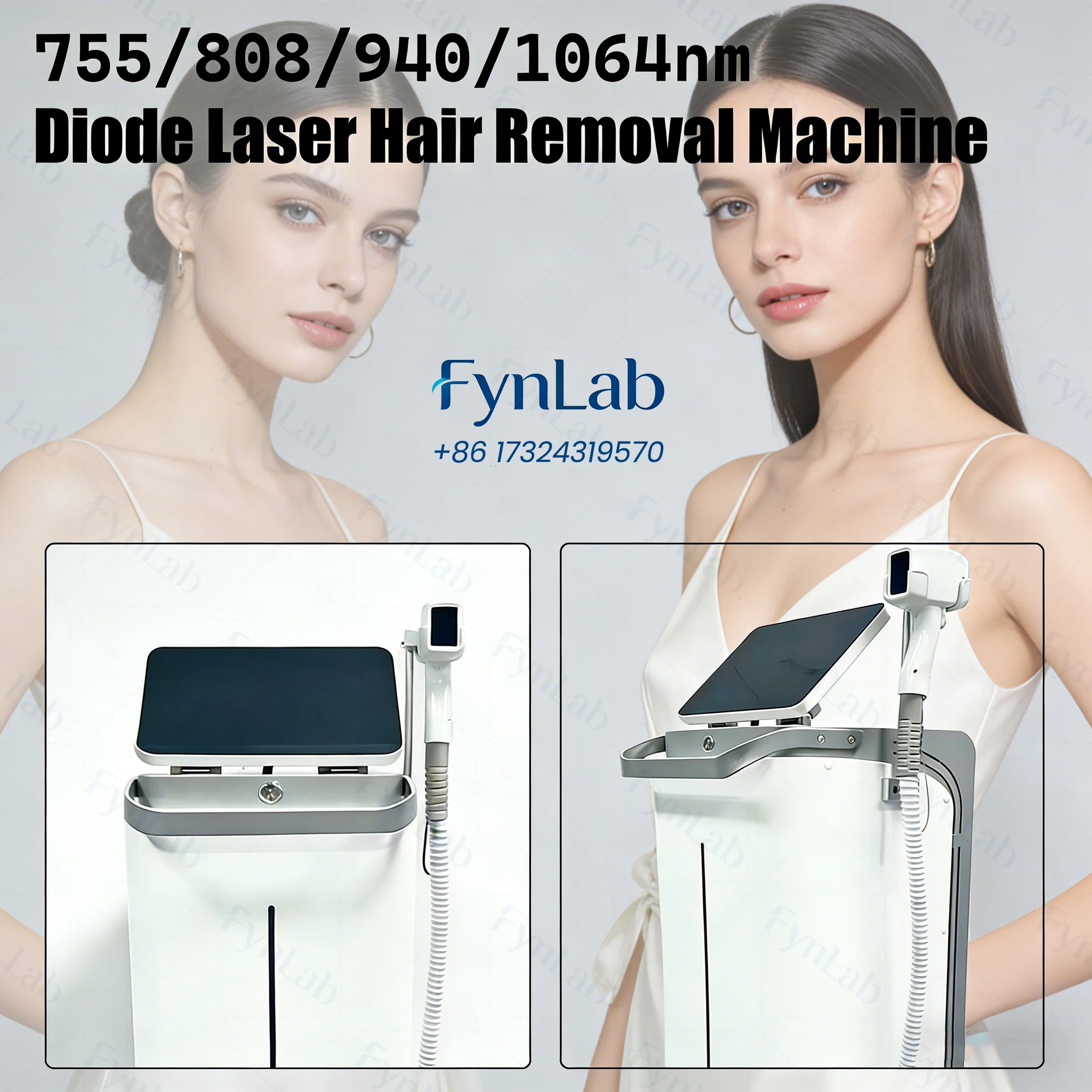 

Professional 808nm Diode Laser Hair Removal Machine 4 Wavelength (755/808/940/1064nm) Ice Cooling Skin Rejuvenation Device 2000W