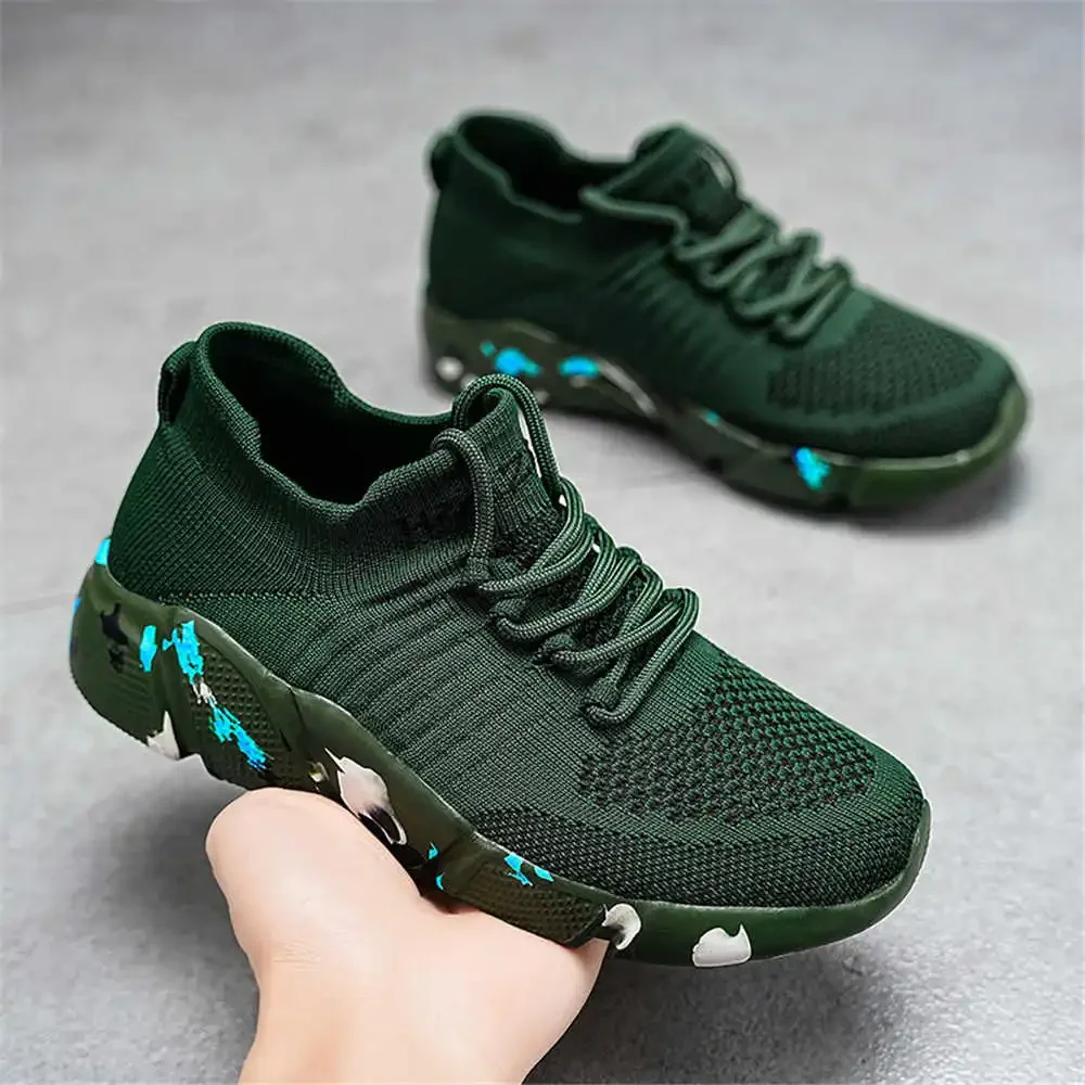 Number 38 Light Weight Green Sneakers Casual Men's Boots Shoes Cosplay Sport Industrial Sewing Athletics Resort Obuv Promo