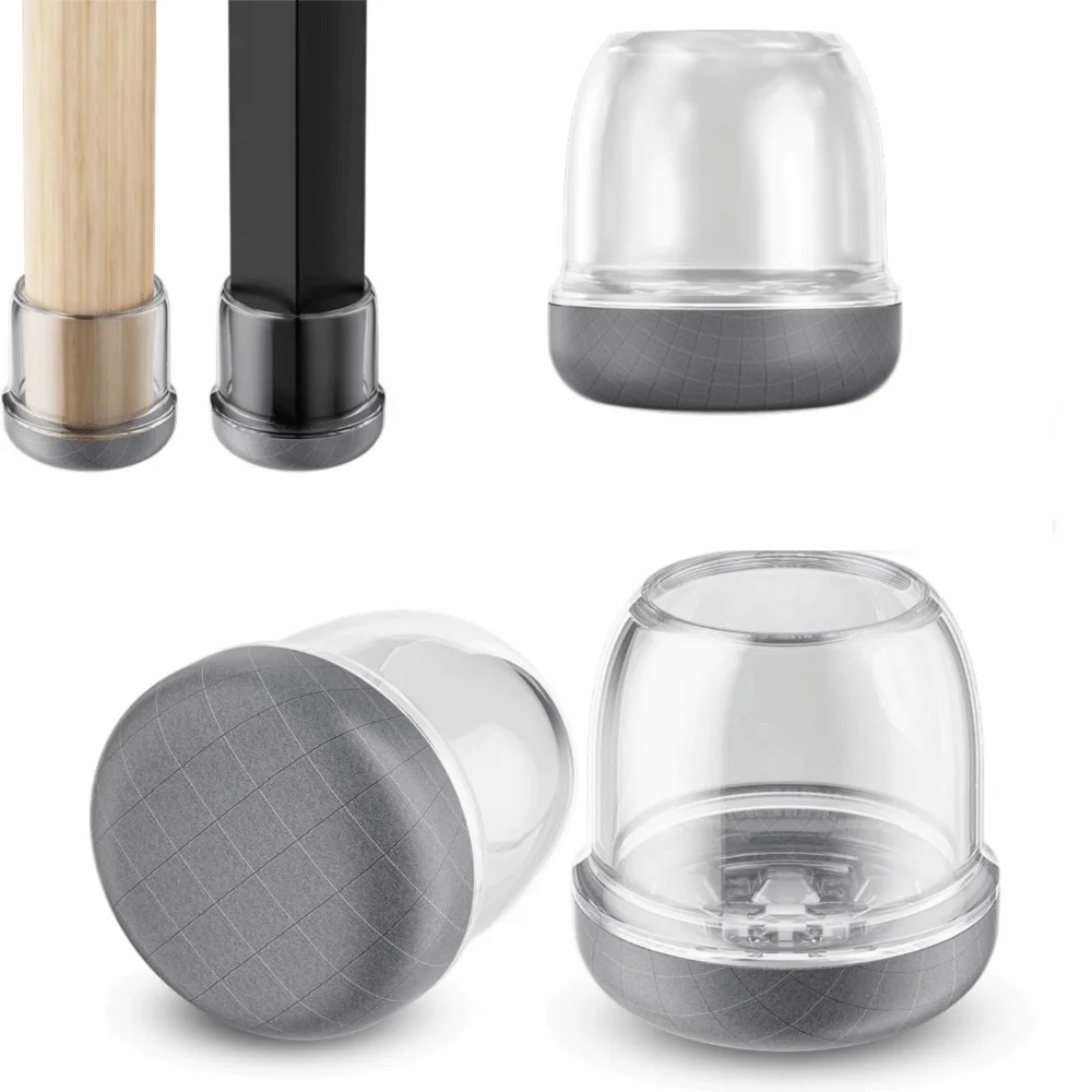 8 Pcs Non-slip Chair Leg Protector Pad Wear-resistant Thickened Chair Leg Silent Mat Avoid Sticky Hair Resilient Chair Leg Cover