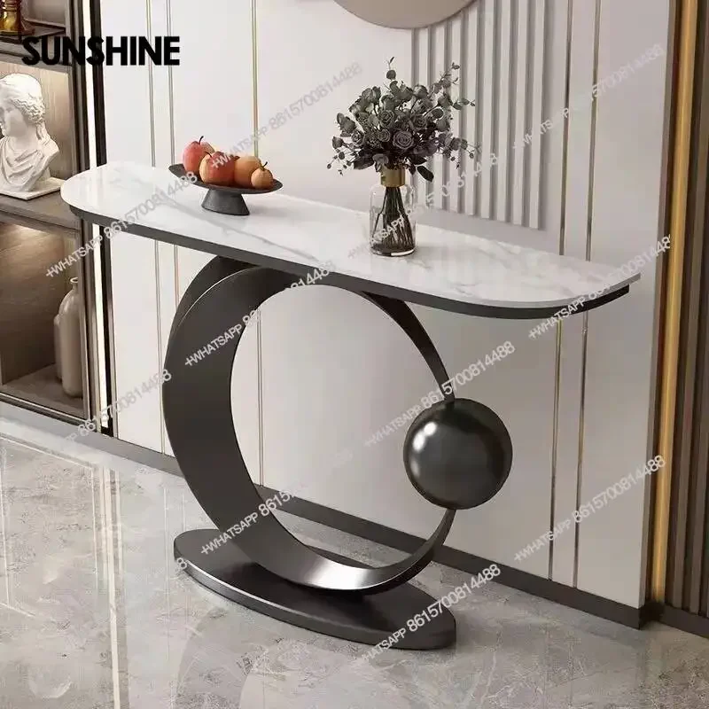 

Luxury Modern Console Nordic Table Midcentry Center Lobby Console Table Hallway Entrance Wohnzimmer Tisch Living Room Furniture
