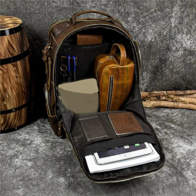 NEW-Perfect For Travel And Daily Use-Backpack For Men-Stylish Vintage Design, 15.6