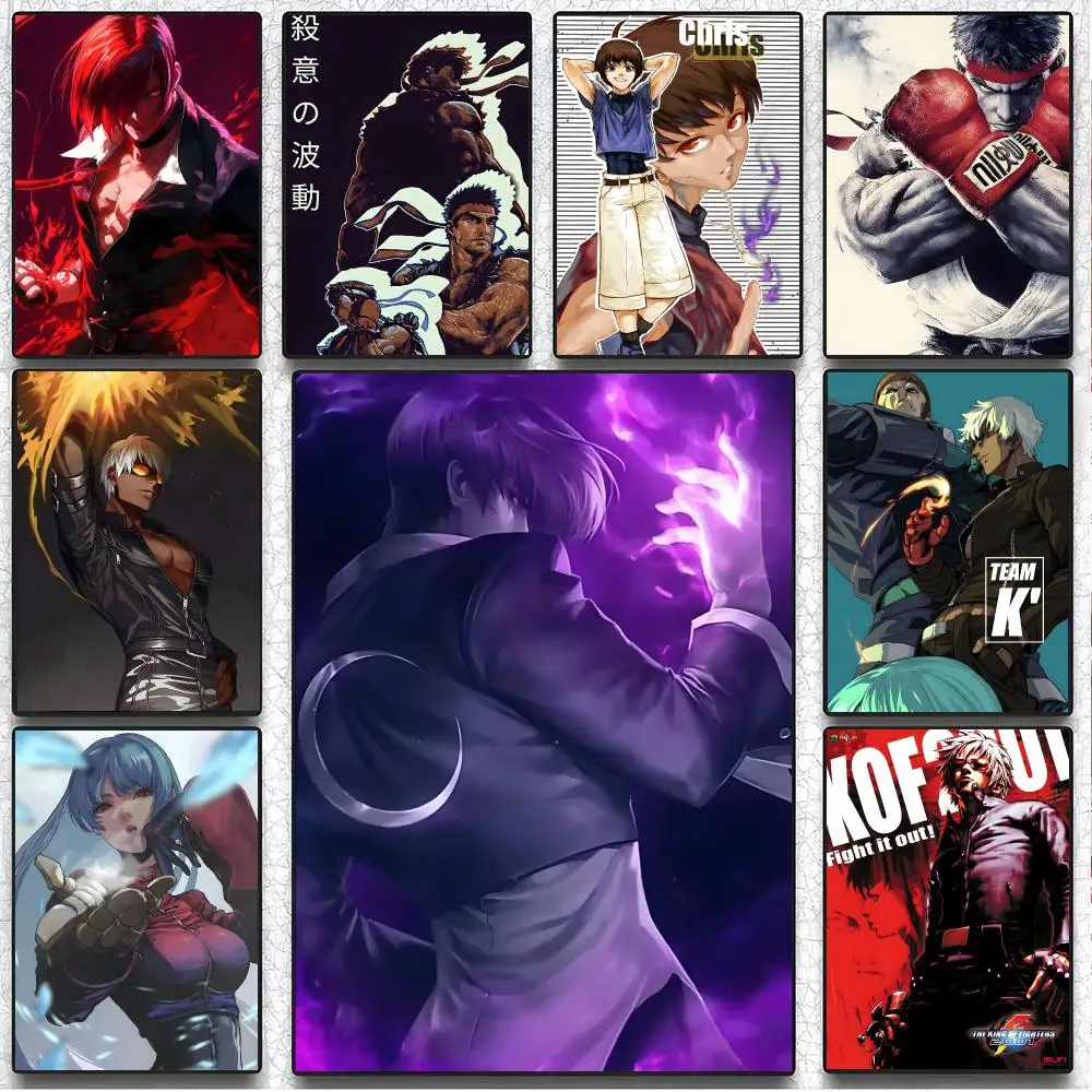 game fighting T-The King of Fighters Poster Artistic Instant Peel-Off Wall Decor Atmosphere Setter for Bedside & Shared Room