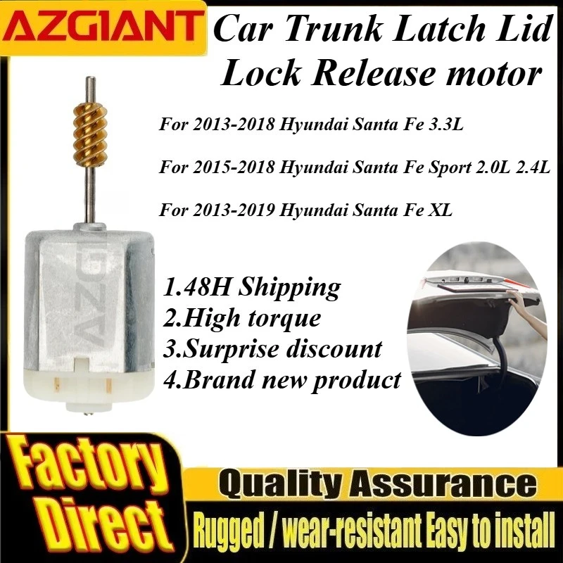 1020613 320263 12V Car Trunk Lock Block Motor For Hyundai Santa Fe 3.3L/Santa Fe Sport 2.0L 2.4L/Santa Fe XL Brand New Motors