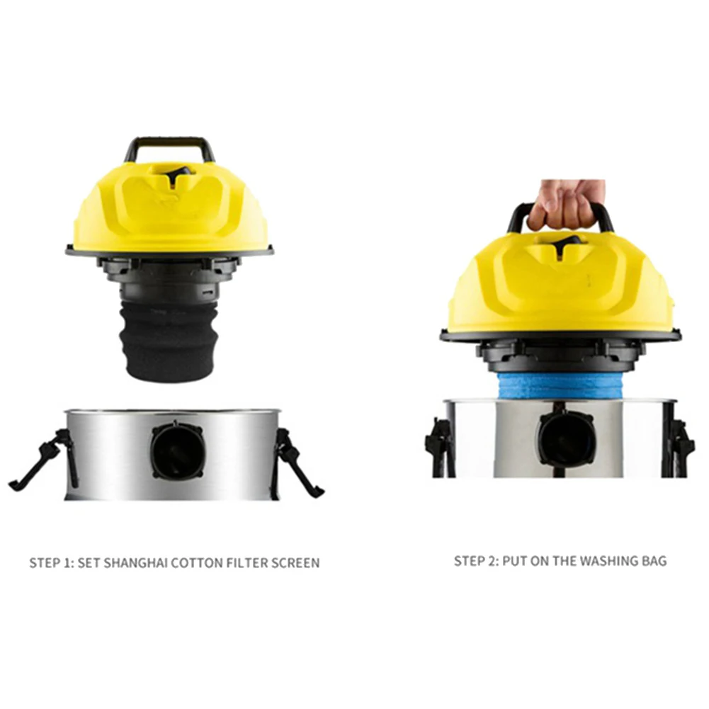 Sacs Filtrants en Textile pour Karcher MV1 WD1 Wwiches WD3, Pièces d'Aspirateur, 4 Paquets