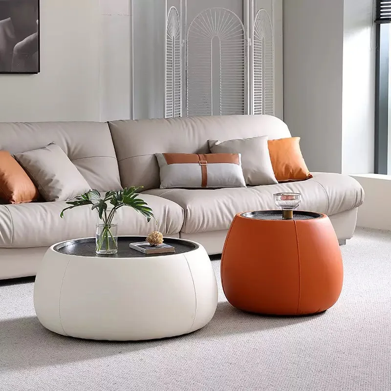 The newly designed eco-friendly and durable Lumio modern round wooden coffee table is suitable for family living room furniture