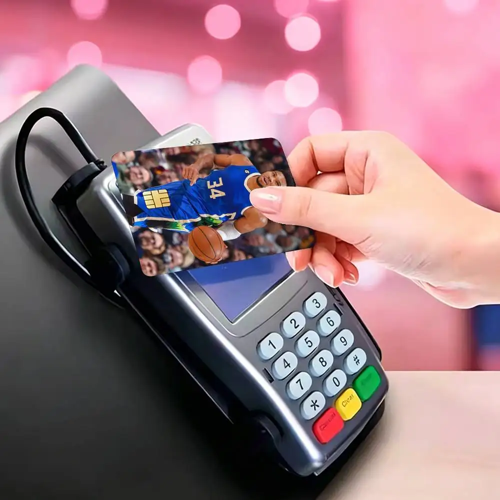 Jayson-N T-Tatum Sports Basketball Credit Card HD Stickers Small Chip Waterproof Sticker Game Card Decal Gift