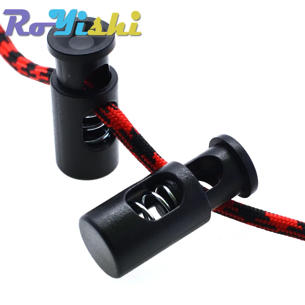 10 Pcs/Pack Plastic Cord Lock Stopper Cylinder Barrel Toggle Clip For Garment Accessories