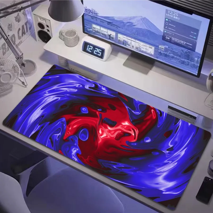 

Newest Gaming Mousepad Strata Liquid Art Large Non-Slip Rubber Base Washable Portable for Office Home Computer Laptop Mouse Pad