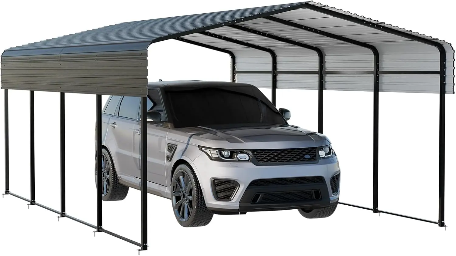 

Metal Carport 13 x 20 FT with Heavy Duty Metal Frame & Galvanized Steel Roof, Metal Car Garage, Sturdy Canopy Shelter for Car, T