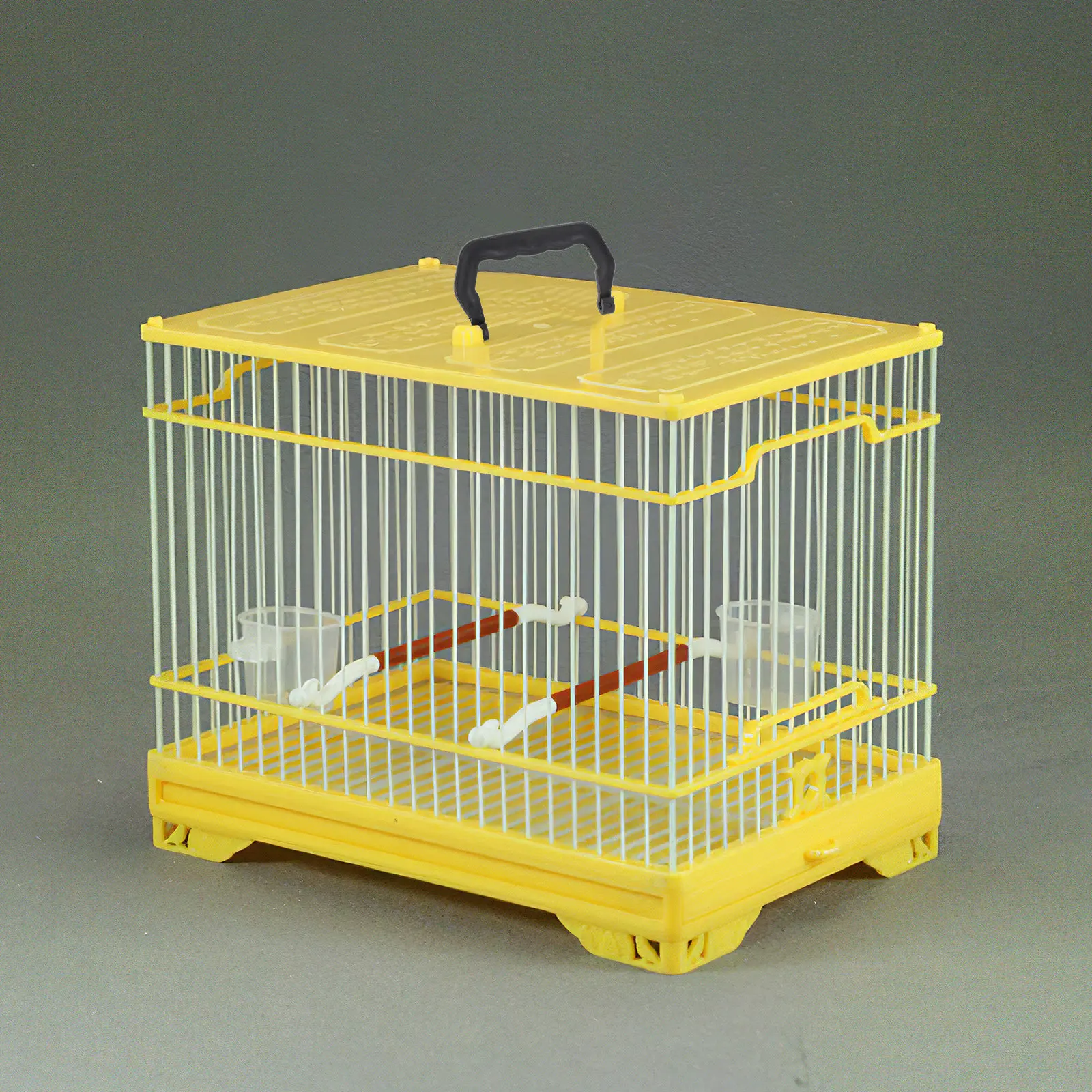 6Pcs Black Plastic Birdcage Handles Random Style Compact Portable Durable Practical Accessory Birdcage Handles