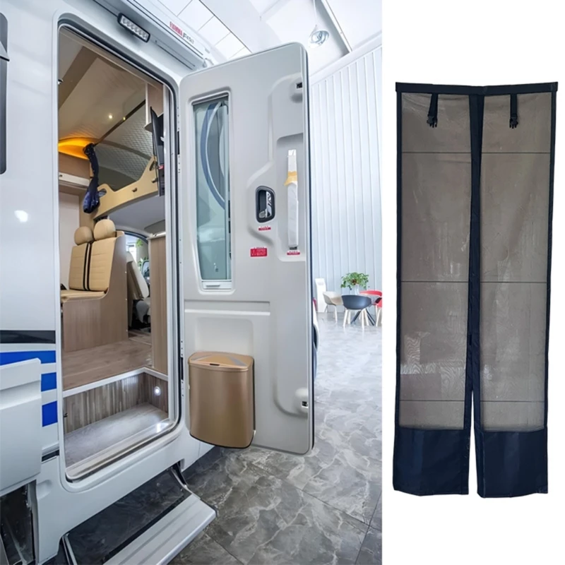 

D0UC SUV Side Rear Window Sunshade Curtain Dense Weave Mosquito Barrier 70cm Height