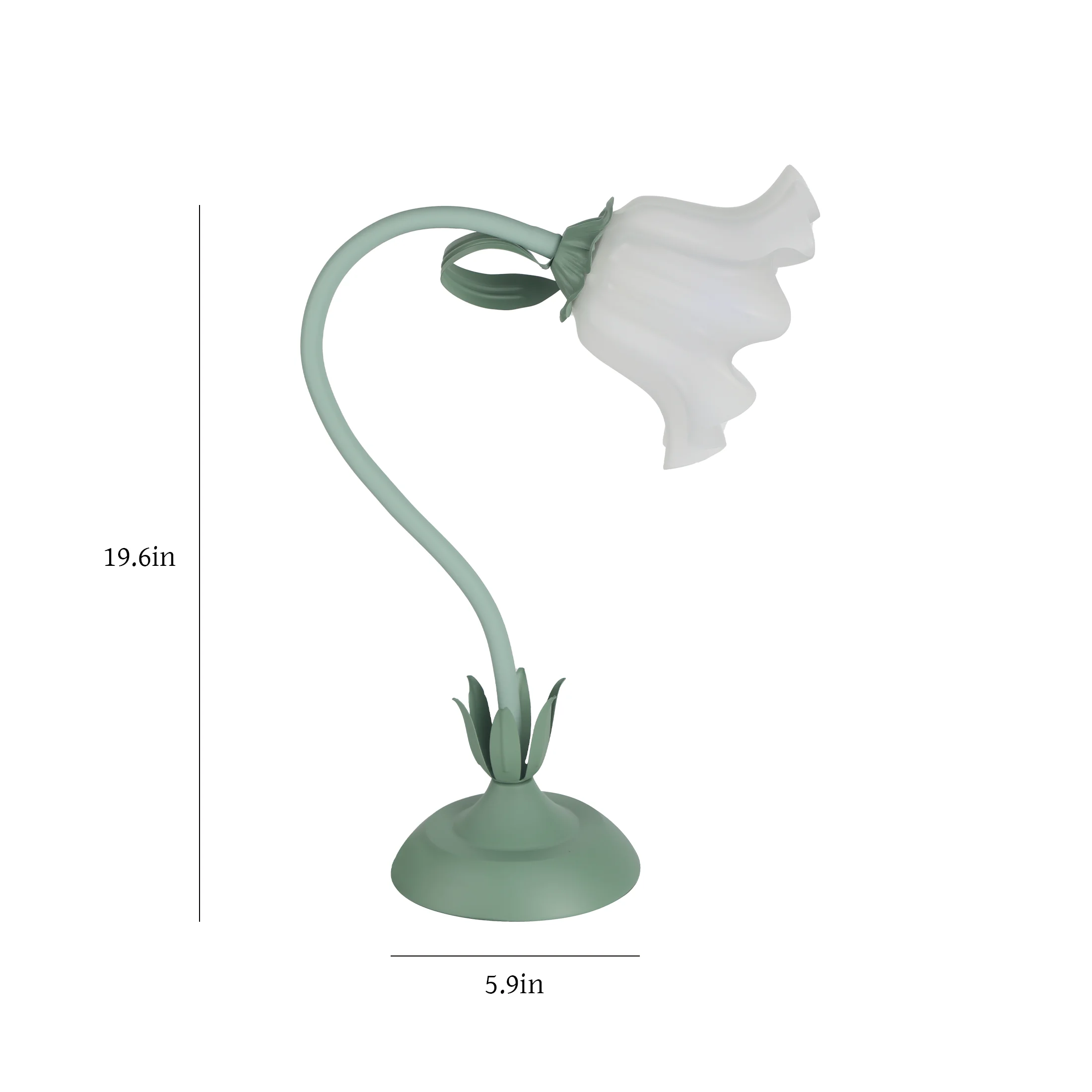 Vintage Flower Bedside Lamp Ad - đánh giá và giá Desk Setup Green