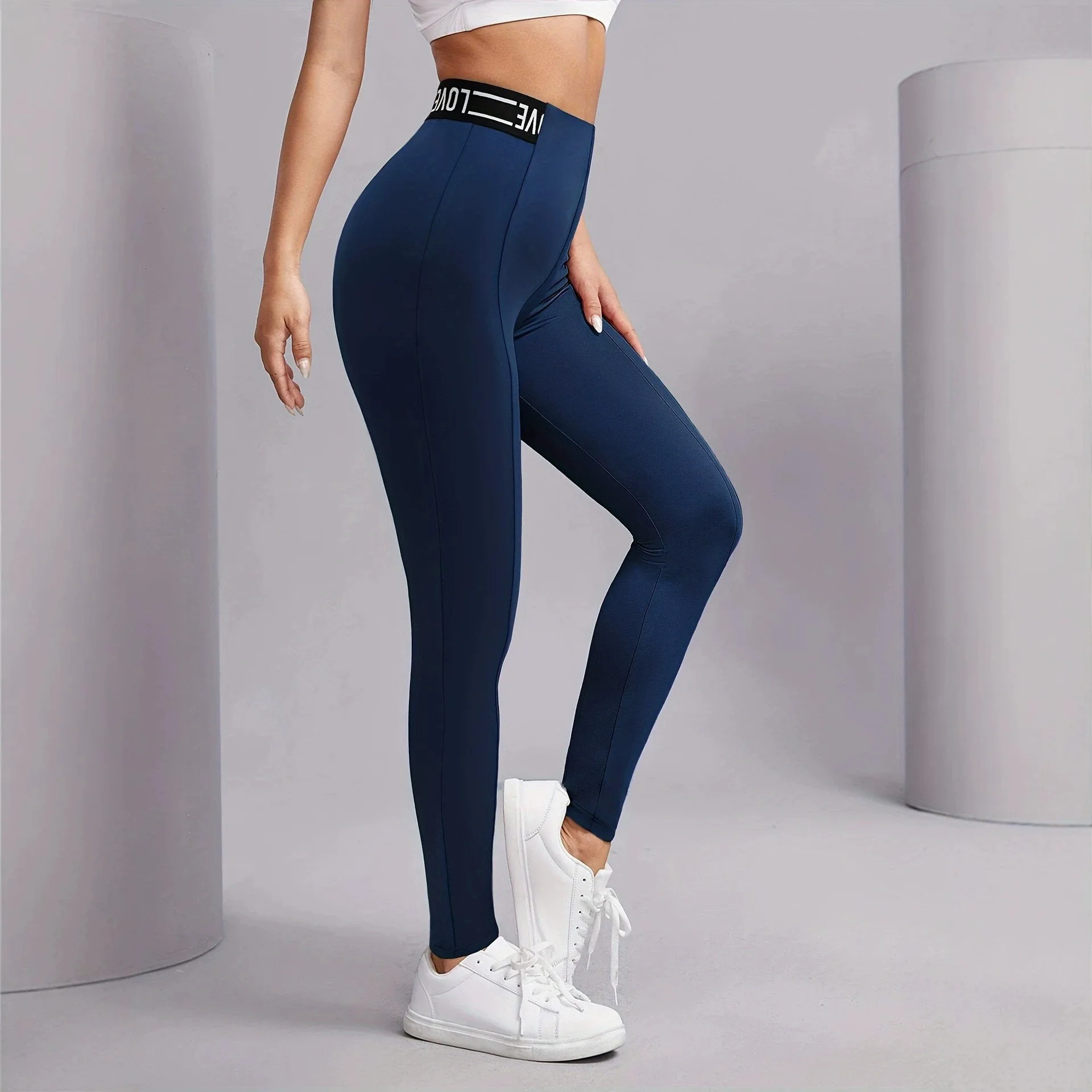 Us Sizewomen's Random Multifunctional Stiglich Sports Erotogenic Letter-print Elastic Waistband Tight-fitting Pants Bandage Prom