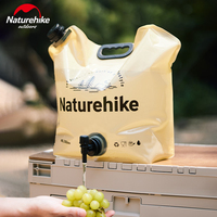 Naturehike Outdoor Water Bag 10L Portable Large Capacity With Faucet Handle Folding Water Container for Camping Hiking Emergency