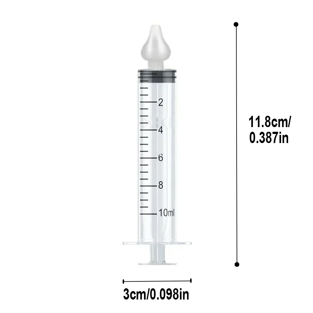 

Назальный аспиратор-шприц для младенцев 10 мл – безопасный для новорожденных и малышей, с мягким наконечником, ирригатор для промывания носа, очиститель для носа
