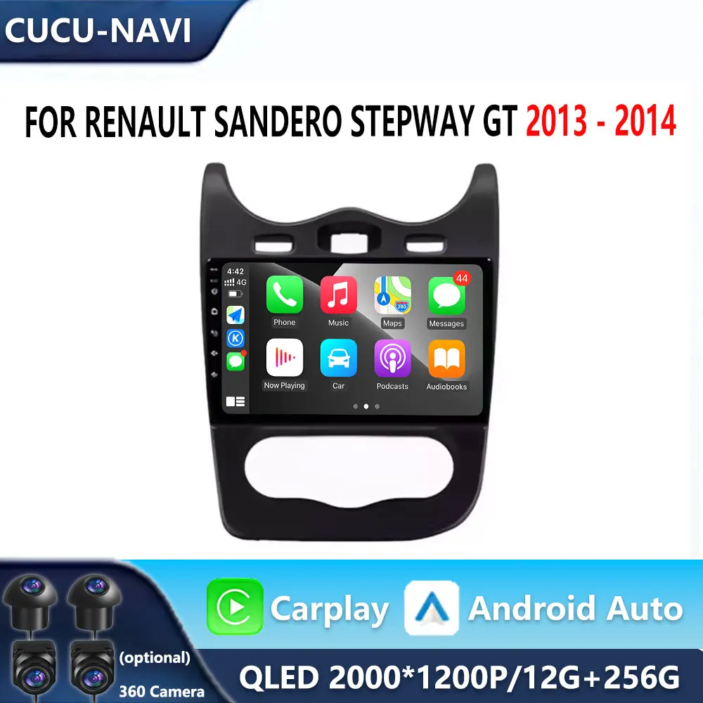 

Wireless Carplay Car Radio Multimedia Video Player WiFi GPS Navigation For Renault Sandero Stepway GT 2013 - 2014 Touch Screen