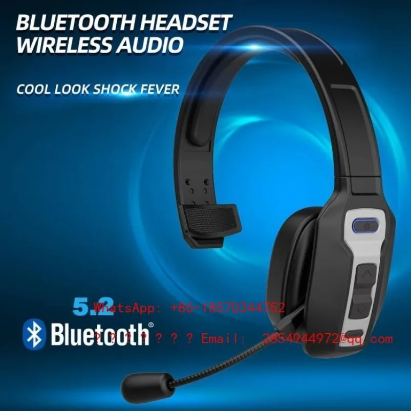 M98 Bluetooth 5.2 Dual Long Battery Life Comfortable Earmuffs 180 Degree Rotating Single-ear Phone Earphones KH-23