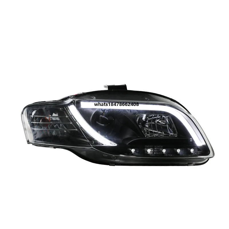 

2005-2008 A4 Headlight Assembly B7 Plug and Play with LED Dual Beam Lens Daytime Running Lights & Turn Signals 6000K 12V