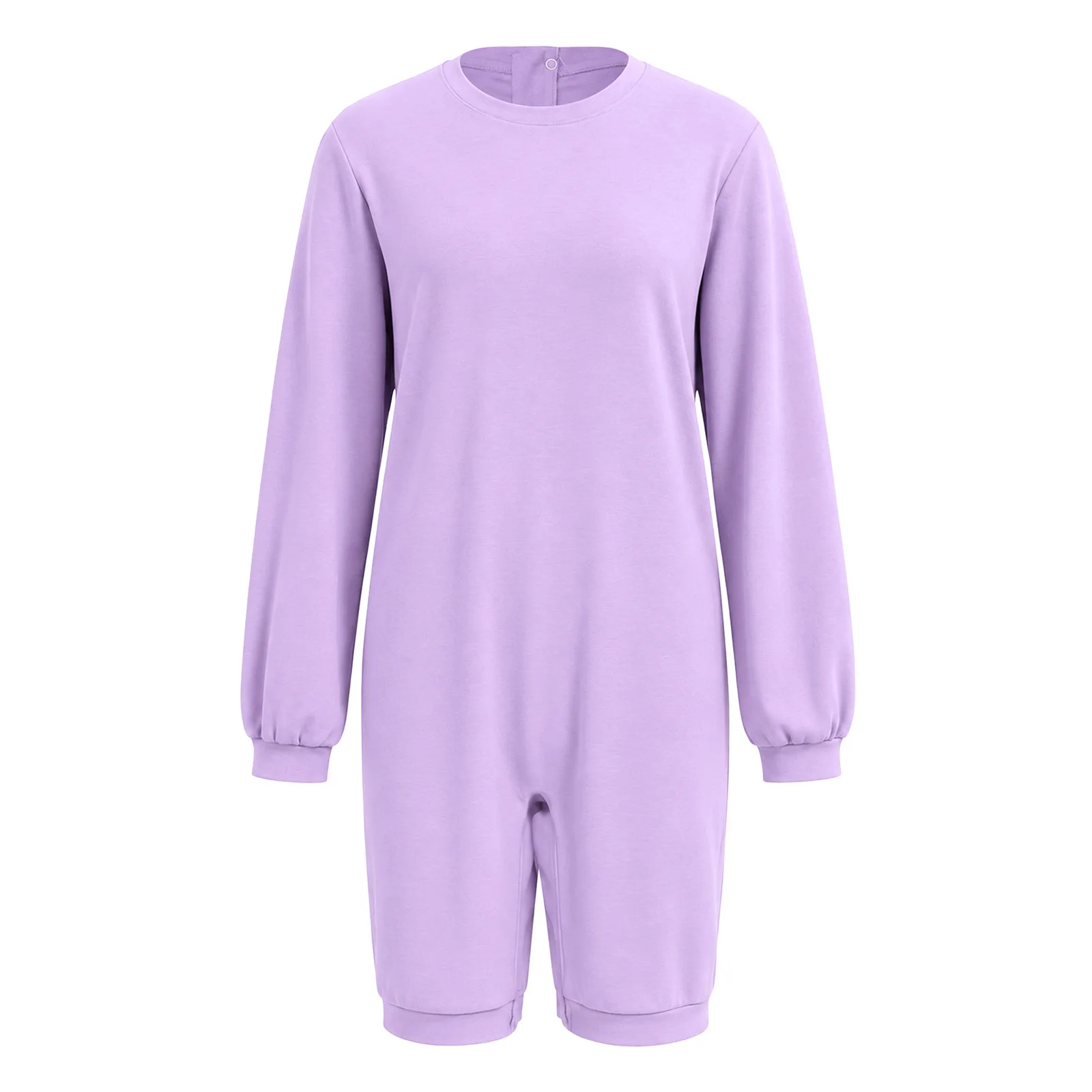 Unisex Adult Anti-Strip Adaptive Jumpsuit Long Sleeve Short Zip Crotch One-piece Rompers Elderly Special Needs Patients Clothes
