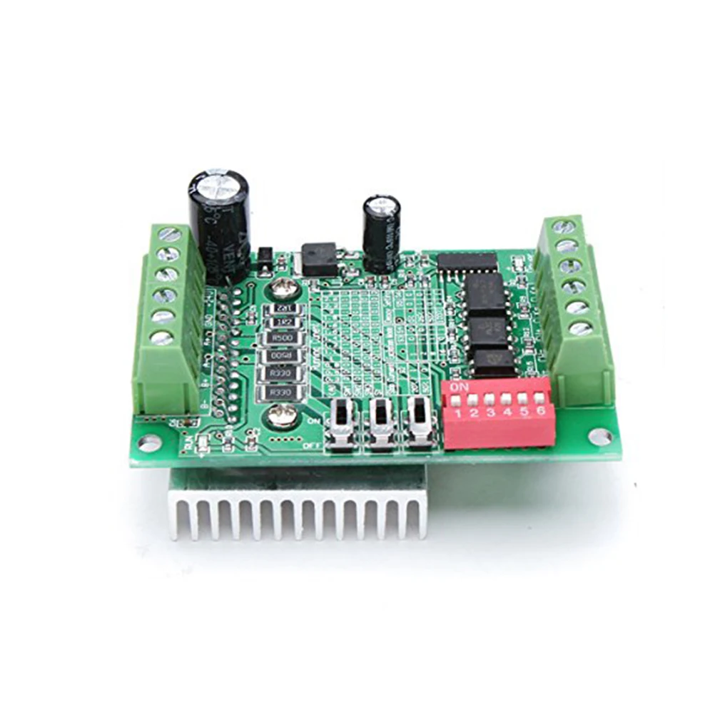 

TB6560 Stepper Motor Driver Board 3A Peak CNC Router Single Green PCB Durable Material Optical Coupling High