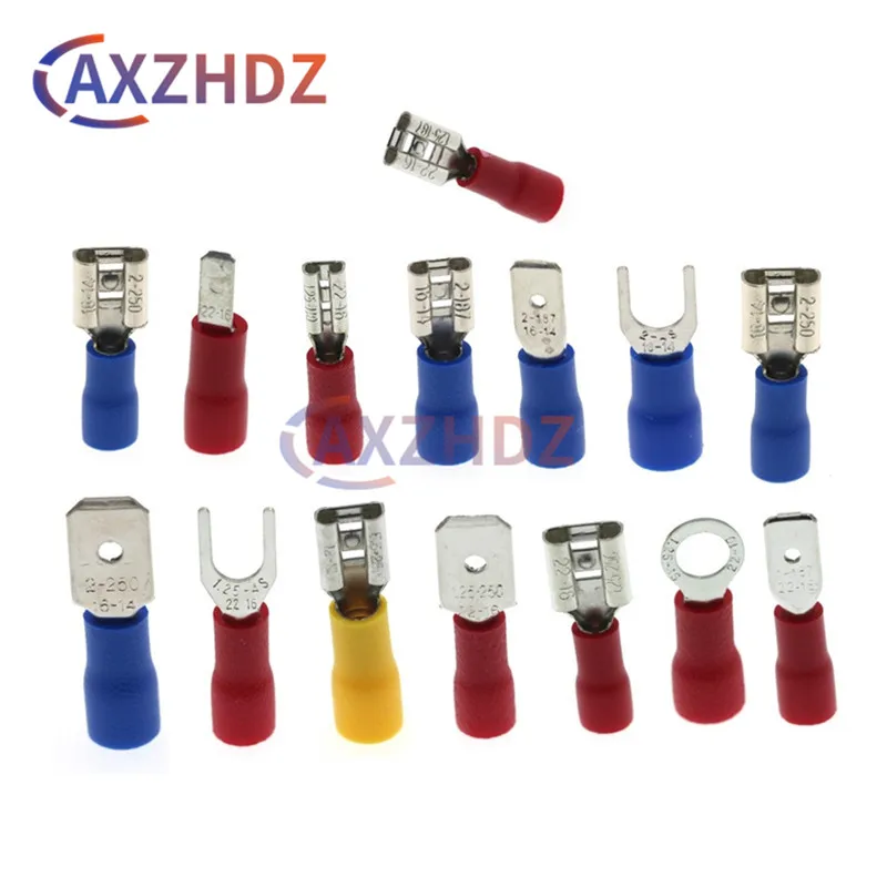 

280PCS Crimp Terminal Insulated Spade Wire Connector Electrical Wiring Cable Plug cold pressed quick wiring terminals Kits