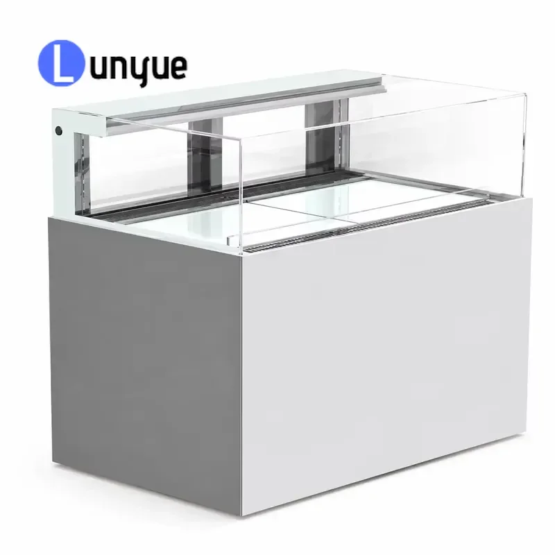 Commercial Refrigerated Dessert Display Cabinet Open Cake Showcase for Bakery Cafe