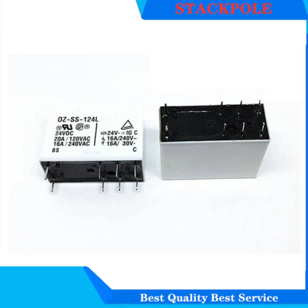 

10PCS Original New TE Relay OZ-SS-112LM1 OZ-SS-124LM1 OZ-SS-112L1 OZ-SS-124L 16A 6PIN 8PIN 12VDC 24VDC Power Relay