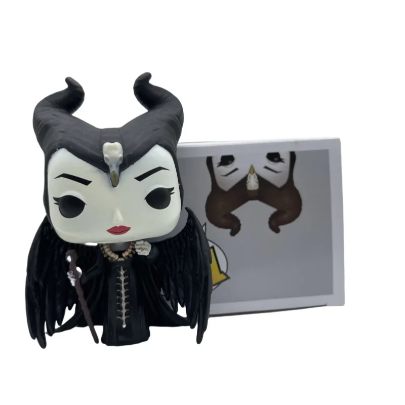 Hoge kwaliteit Disney pop Petit Villains Maleficent # 627 Bureautafel Decoratie Funkostyle Action Figure speelgoed voor kinderen Kerstcadeau