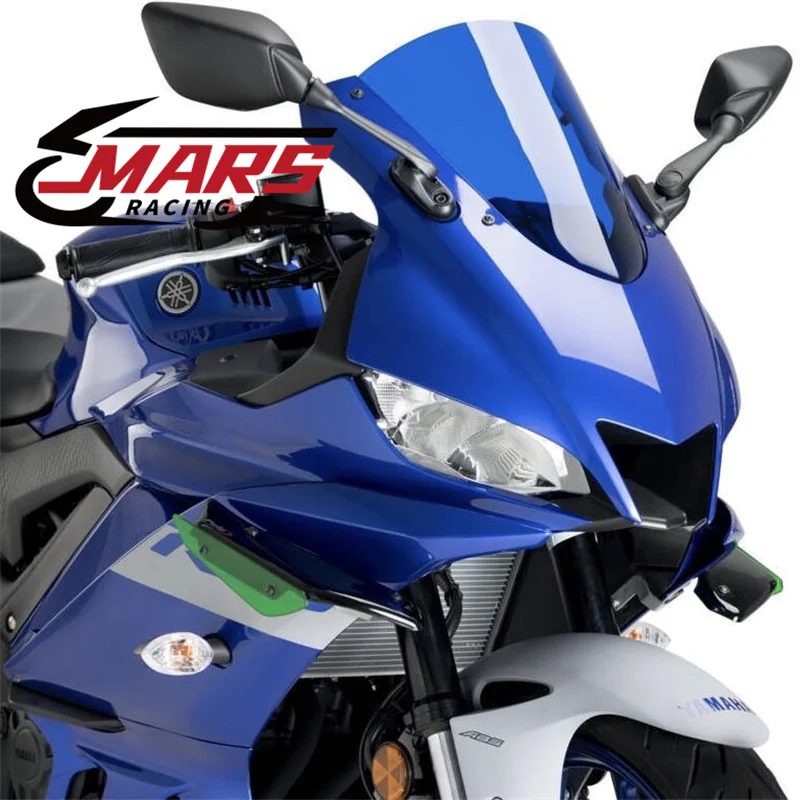 

Для YAMAHA NEW YZF-R3 2019 2020 2021 2022 2023 Аксессуары для мотоцикла передняя фара Cowl Side Winglet ветровой плавник спойлер отделка крышка