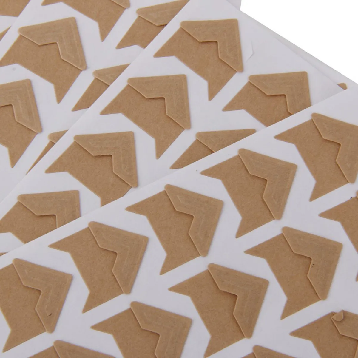 

5Pcs Kraft Paper Photo Stickers Self-Adhesive Photo Corner Stickers Lightweight Album Protector Decoration Album Protector