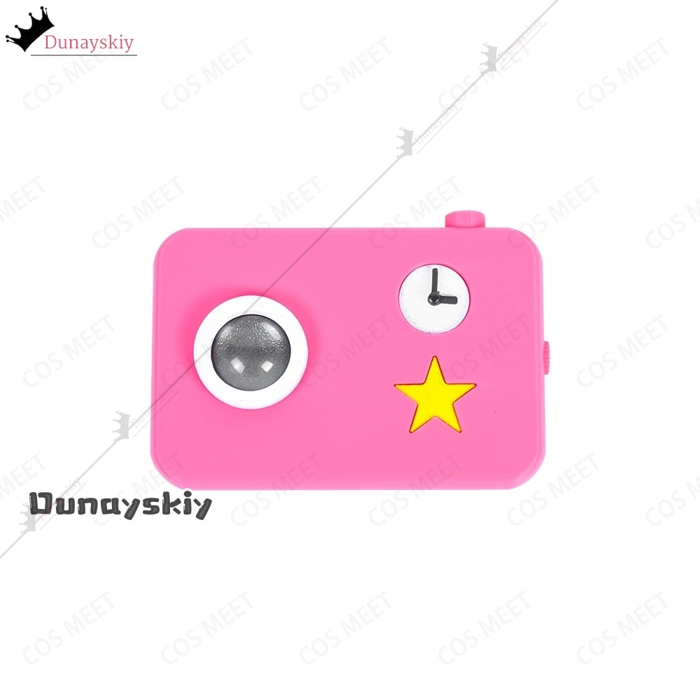 Anime Takopii no Genzai Cosplay Costume Happy Camera octopus Pink Bow Ribbon Prop Accessories Halloween Disguise for Adult