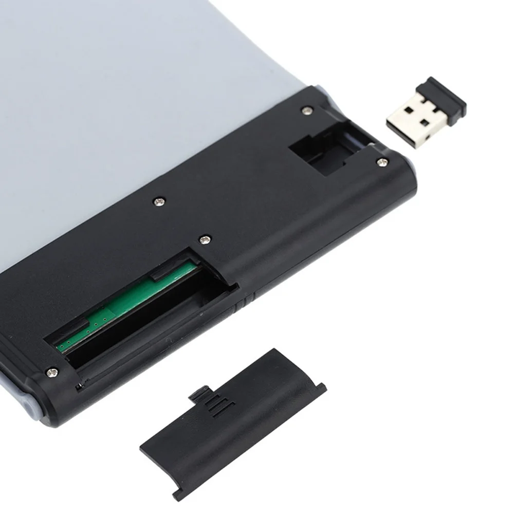 

Беспроводная клавиатура 2 .4G, силиконовая, бесшумная, водонепроницаемая, портативная, черная, складная, земляных тонов