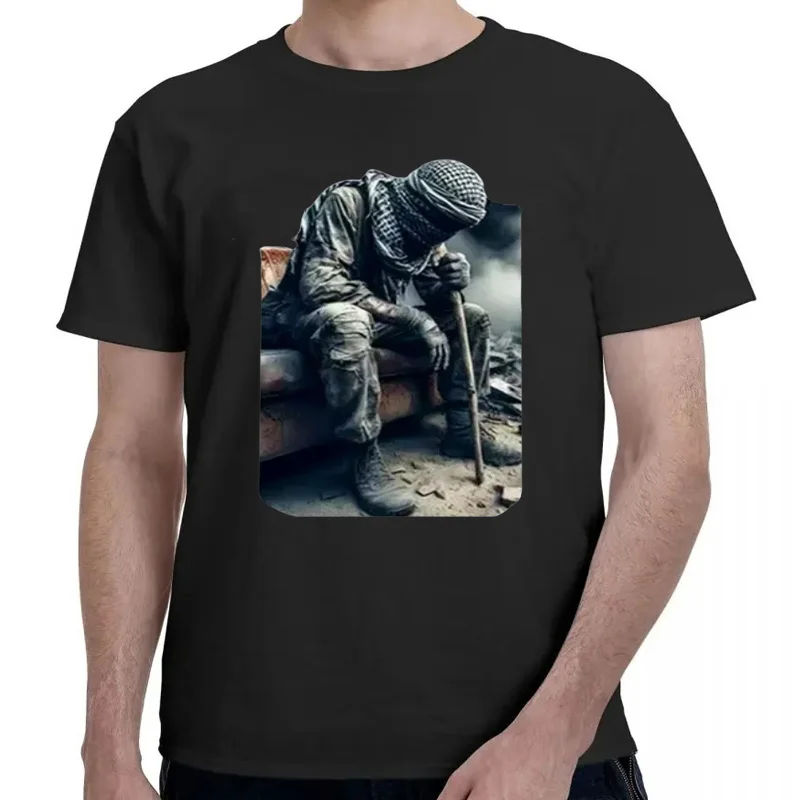 Singwar-T-shirt manches courtes et col rond pour homme, vêtement unisexe à la mode, Sinwar, tendance, avec mémoire du Ha