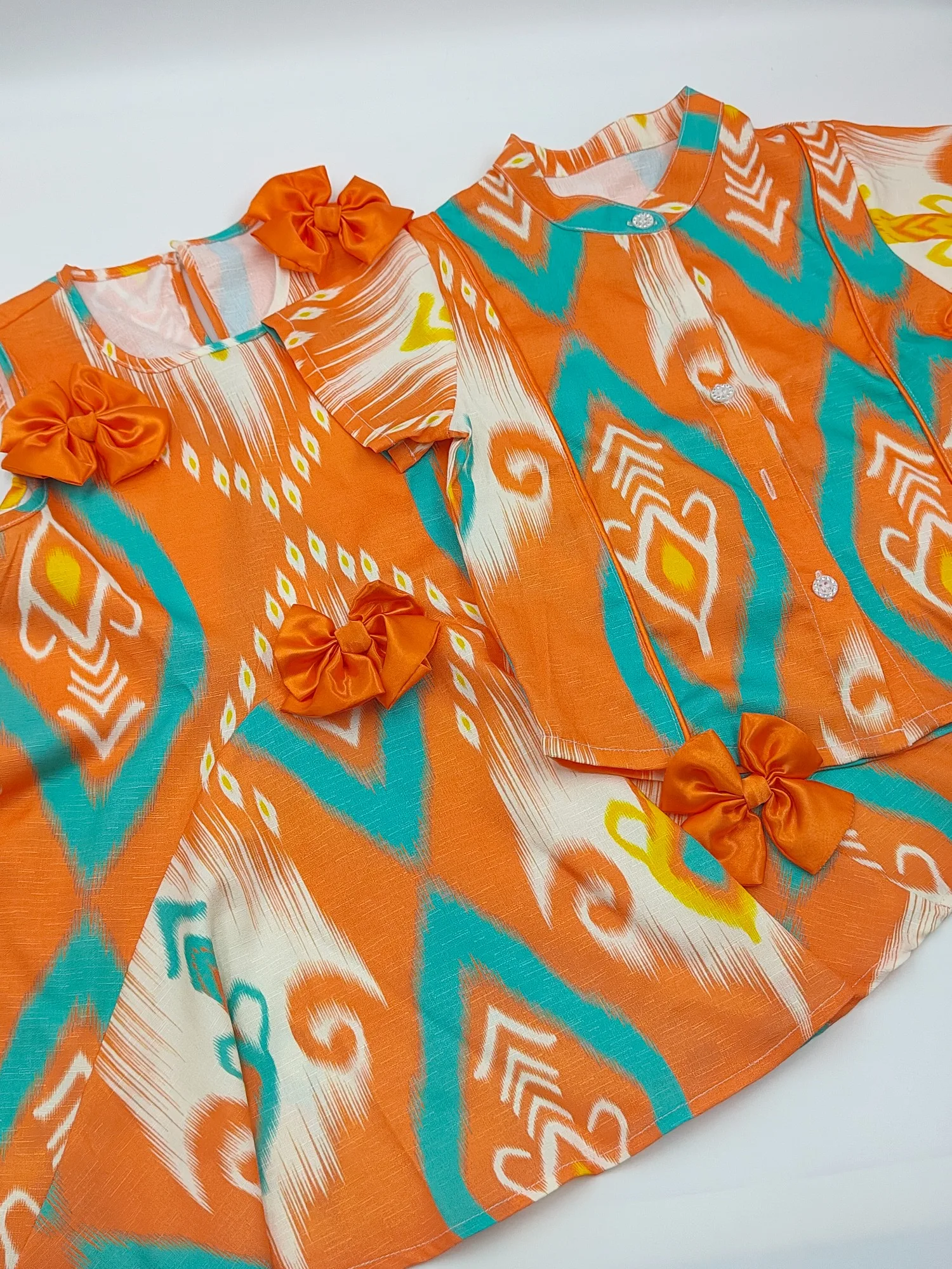 Newborn Girl Boho Outfit - Ethnic Print Dress& Shirt for Special Occasions