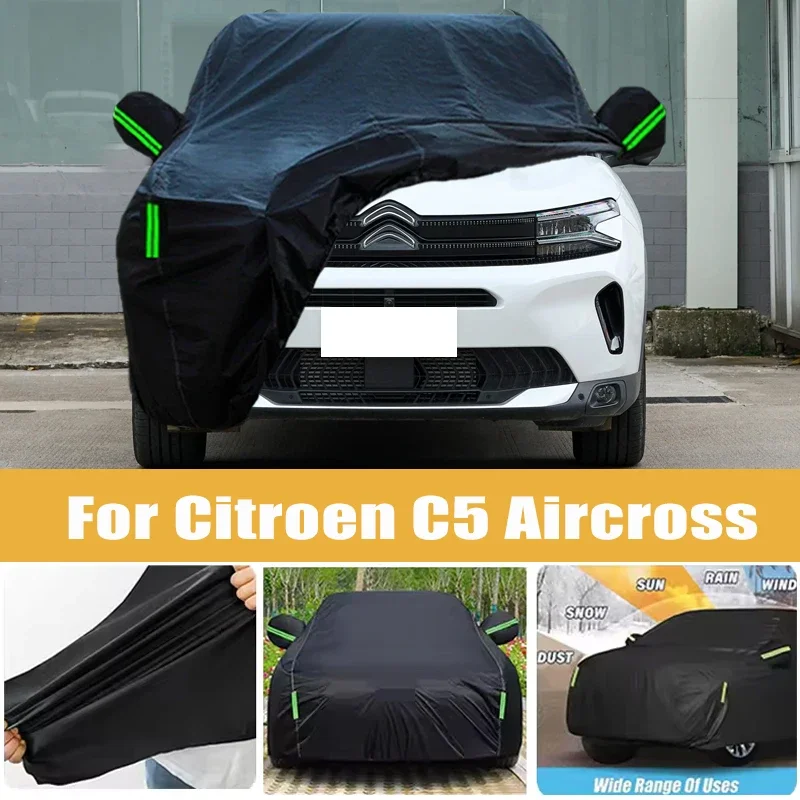 

For Citroen C5 Aircross Full Car Cover Four Seasons Outdoor Sun Anti UV Rain Snow Dust Protection Oxford Cloth Accessories