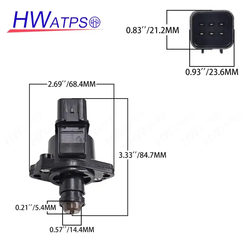 For Kia Sorento Mitsubishi Diamante Montero Sport 3.0L 3.5L 1994-2006 Fuel Injection Idle Air Control Valve MD614678 2H1196