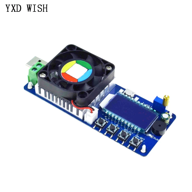 25W 4A 35W 5A Electronic Load Current Voltage Power Tester USB Protection LCD HD Display Adjustable Resistance FX25 FX35