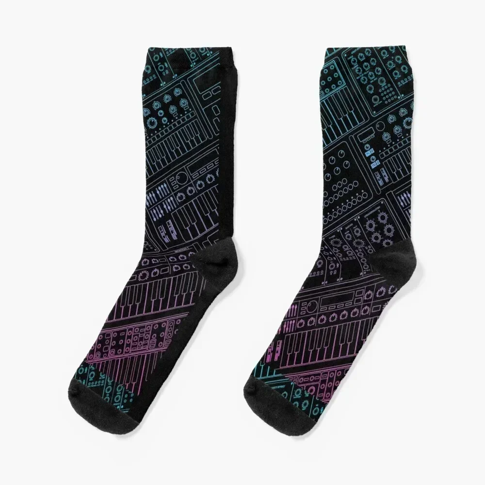 

Synthesizer for Dj and Electronic Musician Socks cartoon professional running ankle colored Socks For Man Women's
