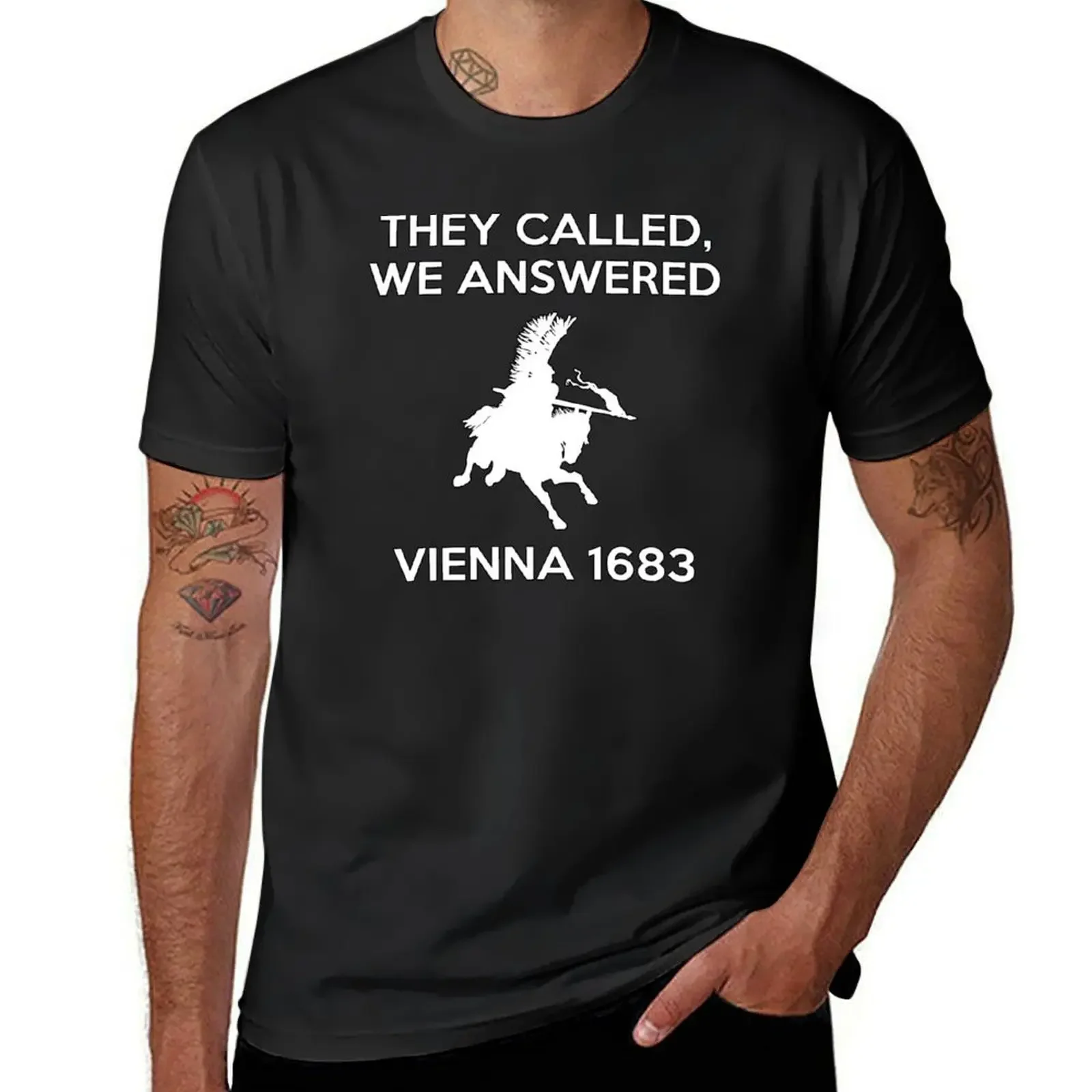 Siege of Vienna, 12 September 1683 T-Shirt blacks anime clothes anime tshirt boys animal print mens graphic t-shirts