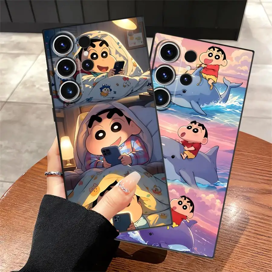 Case for Samsung Galaxy S26 Ultra S24+ S25+ S23 S25 Plus S24 Note 20 8 9 10 S10 S9 S21 FE S20 S26+ Phone Cover Cute Boy Night
