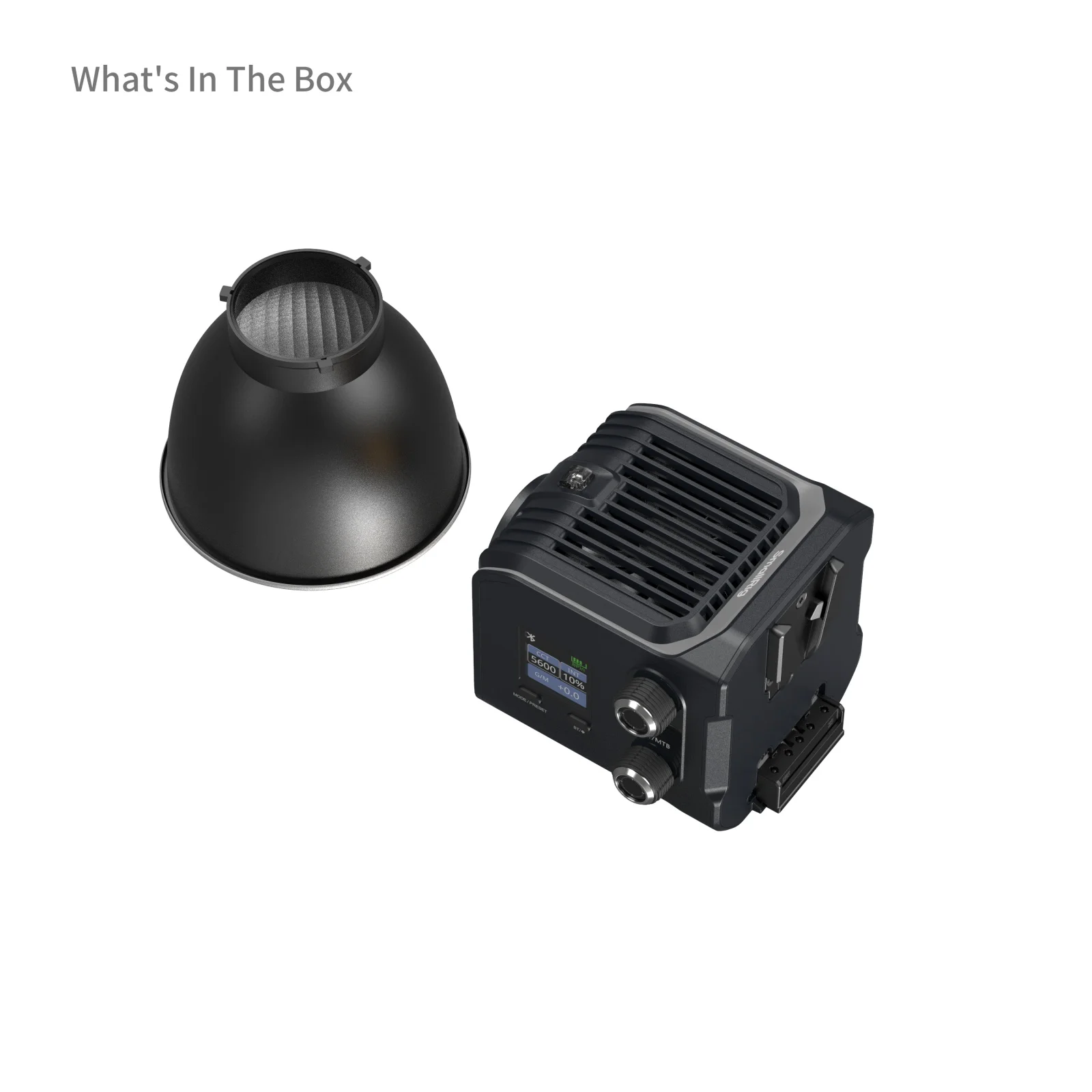 SmallRig RC 100C RGBWW LED-videolamp met app-bediening 100W Mini COB continue uitgangsverlichting Handheld Spotlight voor fotografie