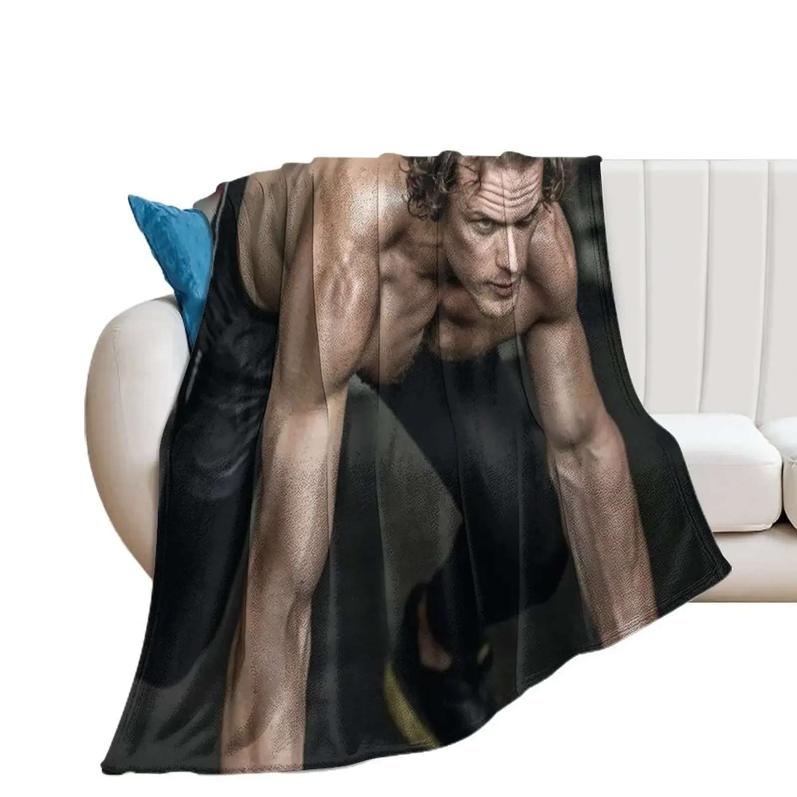 

sam heughan Throw Blanket Loose halloween Blankets