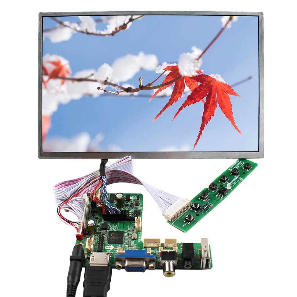 HD-MI VGA CVBS USB LCD Controller Board 10.1 in B101EW05 1280x800 LCD Screen