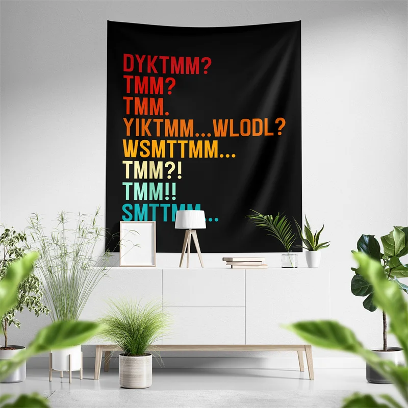 Aertemisi Do You Know The Muffin Man Tapestry DYKTMM Wall Hanging Funny Meme for Bedroom Living Room College Dorm Party