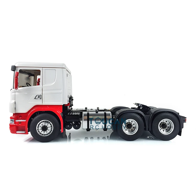 6*6 LESU RC 1/14 Tractor Truck Model TOUCAN Painted Unassembled Cabin Body Kits Metal Chassis Toys with Motor Servo THZH0574