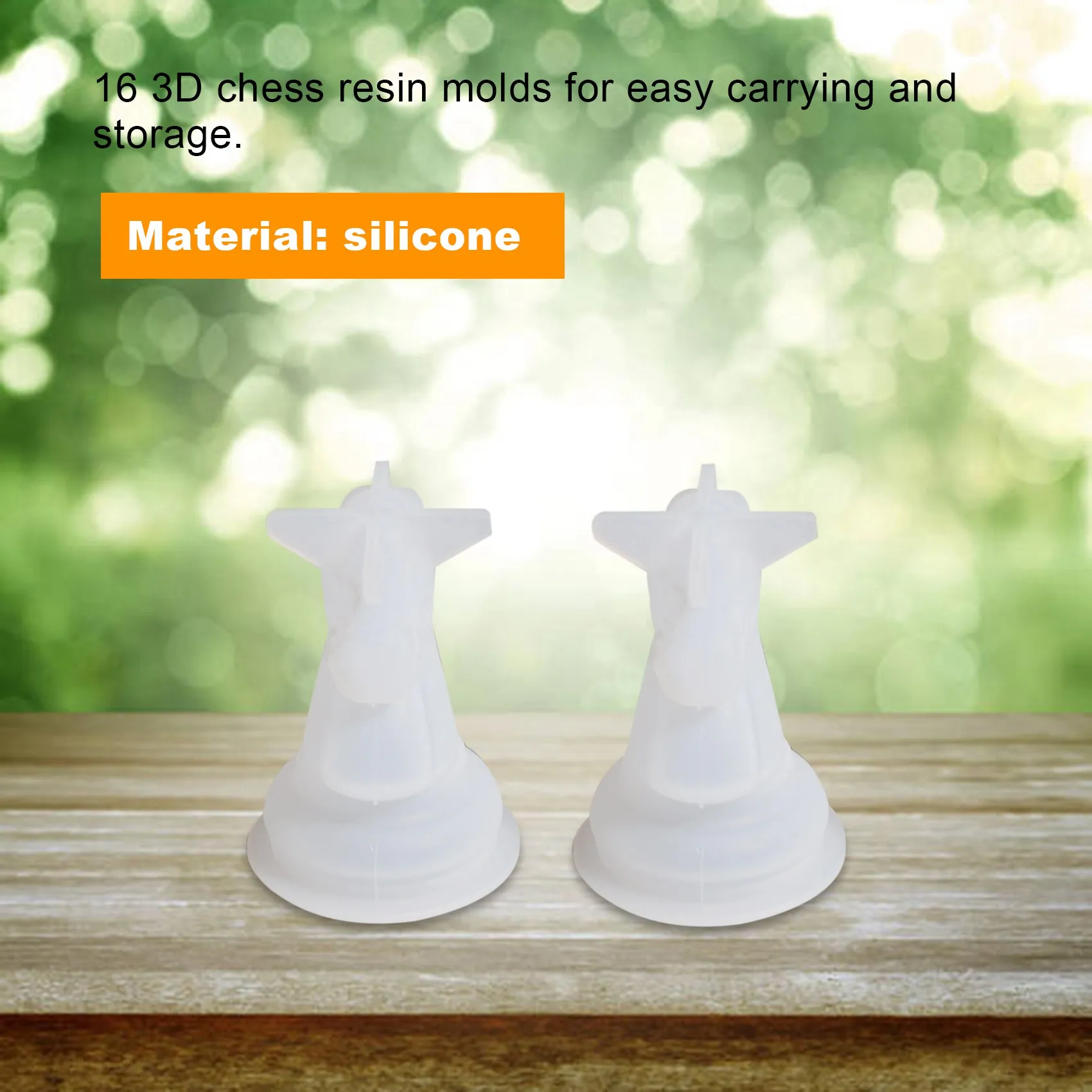 Chess Mold for Resin Silicone Chess Resin Mold Chess Crystal Epoxy Casting Molds for DIY Crafts Making Birthday