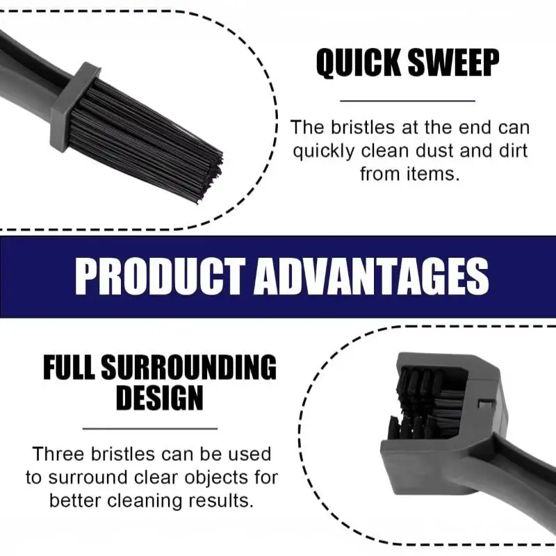 Motorcycle Chain Cleaner Brush Durable Plastic Multi-use Bicycle Moto Cleaning Tool for Outdoor Riding Maintenance