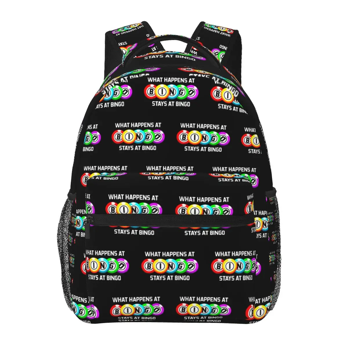 ما يحدث في حقيبة الظهر Bingo رائجة البيع Daypack سعة كبيرة للأولاد والبنات حقيبة كتب مدرسية حقائب كتف للرجال والنساء